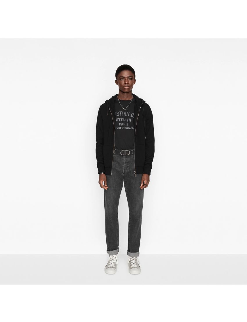 [DIOR] CD Icon Hooded Sweatshirt with Zip 113M200AT223_C900