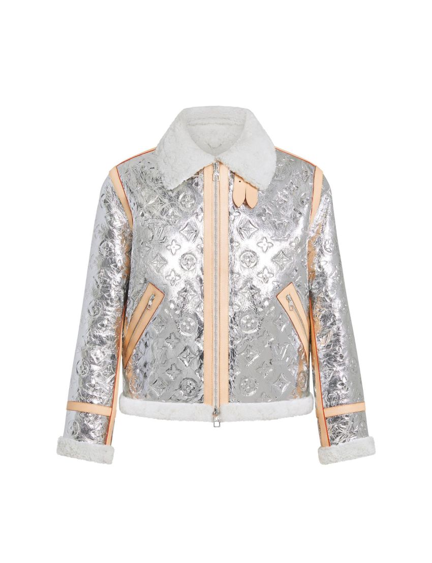 [LOUIS VUITTON] Monogram Mirror Shearling Jacket 1A98DS