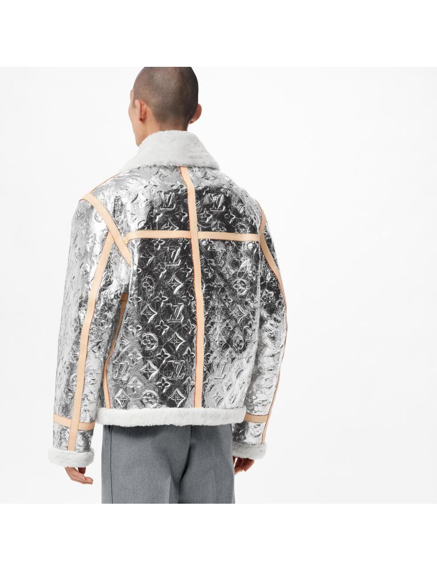 [LOUIS VUITTON] Monogram Mirror Shearling Jacket 1A98DS