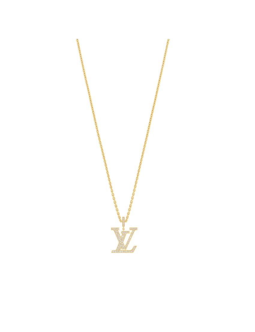 [LOUIS VUITTON] LV Idylle Blossom Large Pendant, Yellow Gold And Diamonds Q93848