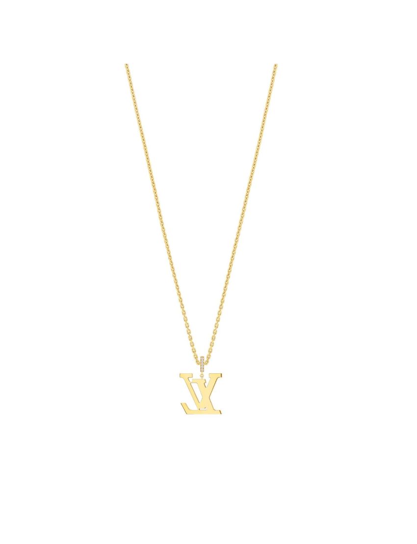 [LOUIS VUITTON] LV Idylle Blossom Large Pendant, Yellow Gold And Diamonds Q93848
