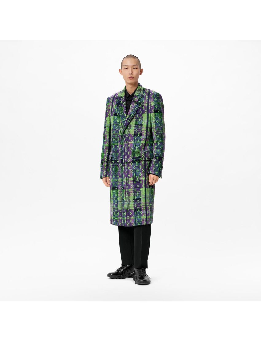 [LOUIS VUITTON] Monogram Neon Check Coat 1A98E9