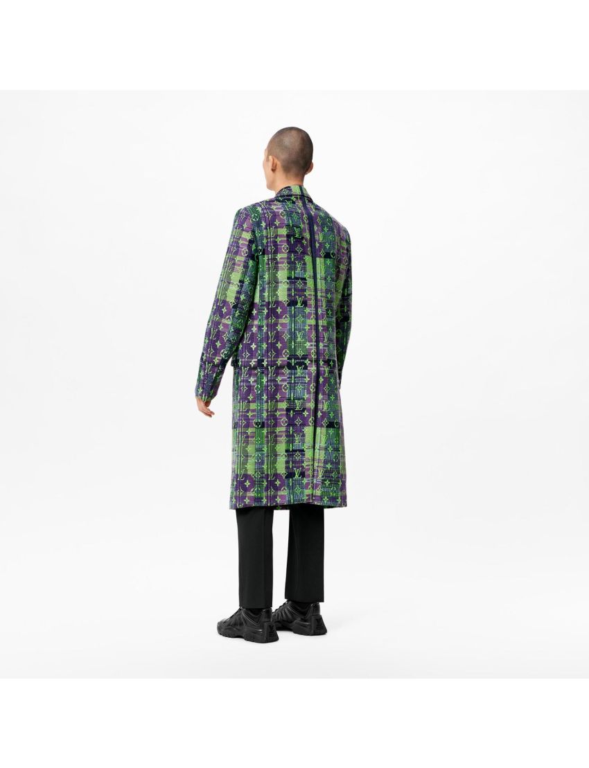 [LOUIS VUITTON] Monogram Neon Check Coat 1A98E9