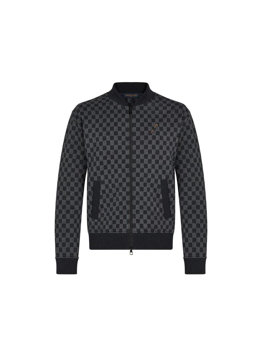 [LOUIS VUITTON] Damier Jacquard Zip Through Bomber 1A8X2C