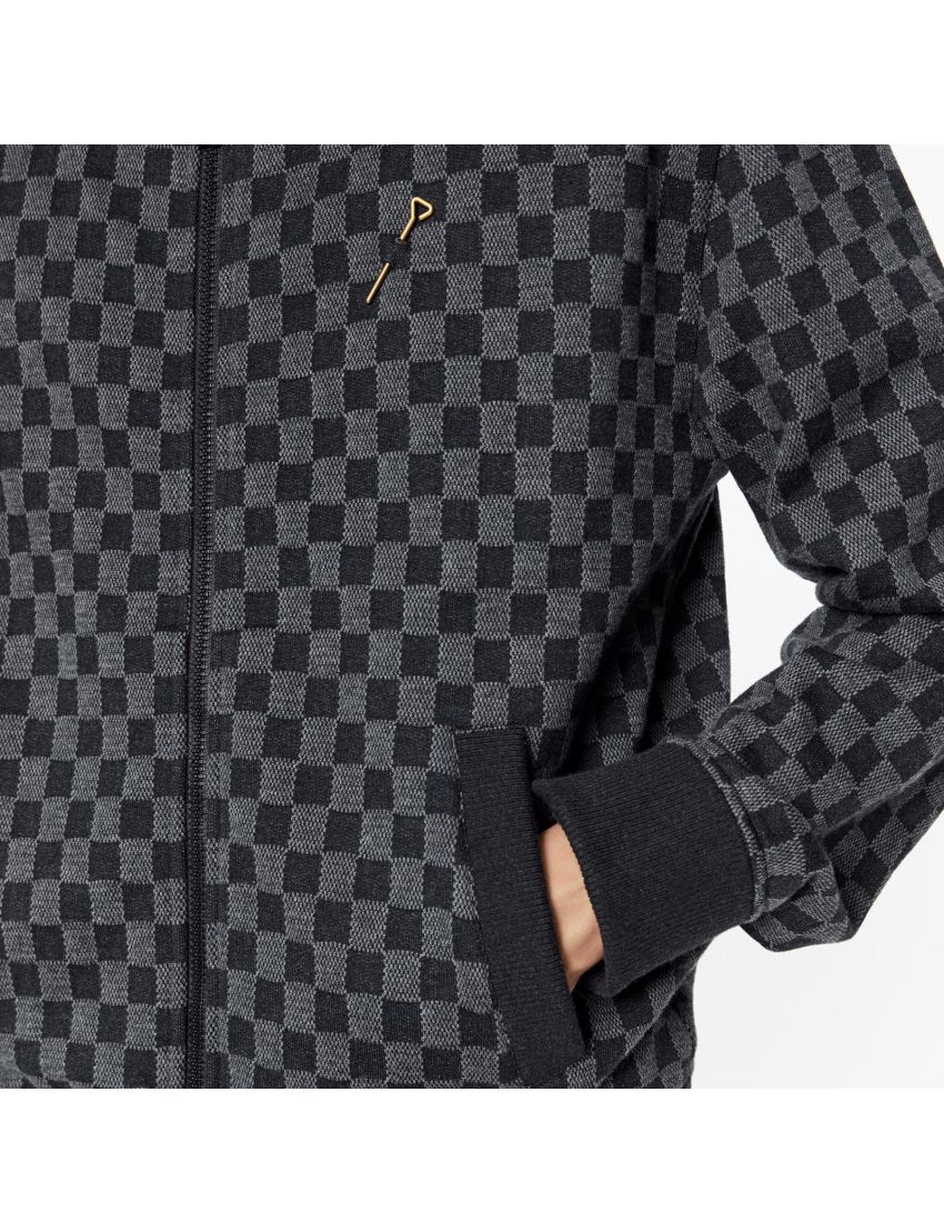 [LOUIS VUITTON] Damier Jacquard Zip Through Bomber 1A8X2C