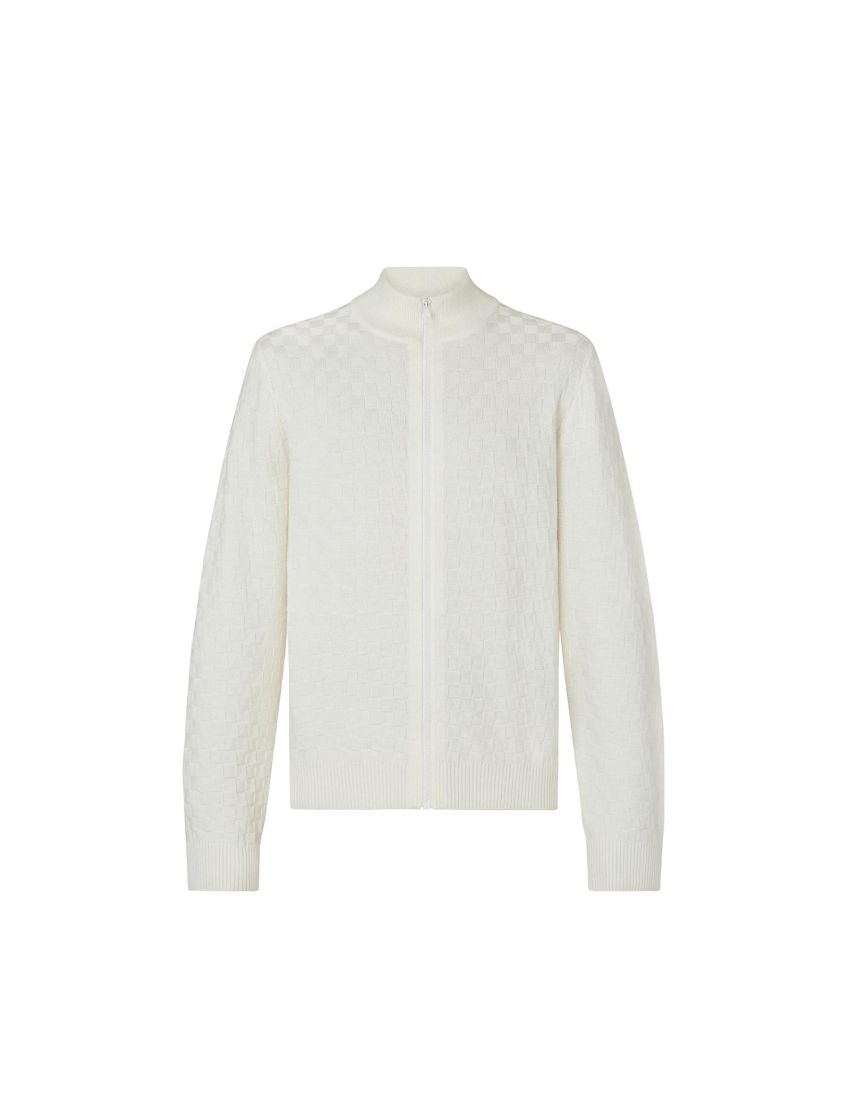 [LOUIS VUITTON] Damier Signature Zip Through Cardigan 1A8WNK