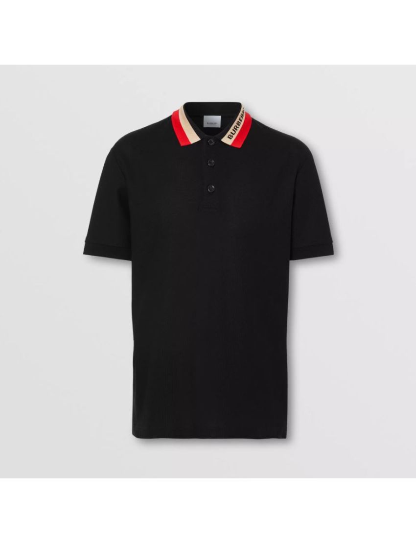 [BURBERRY] Logo Detail Cotton Piqué Polo Shirt 80392651