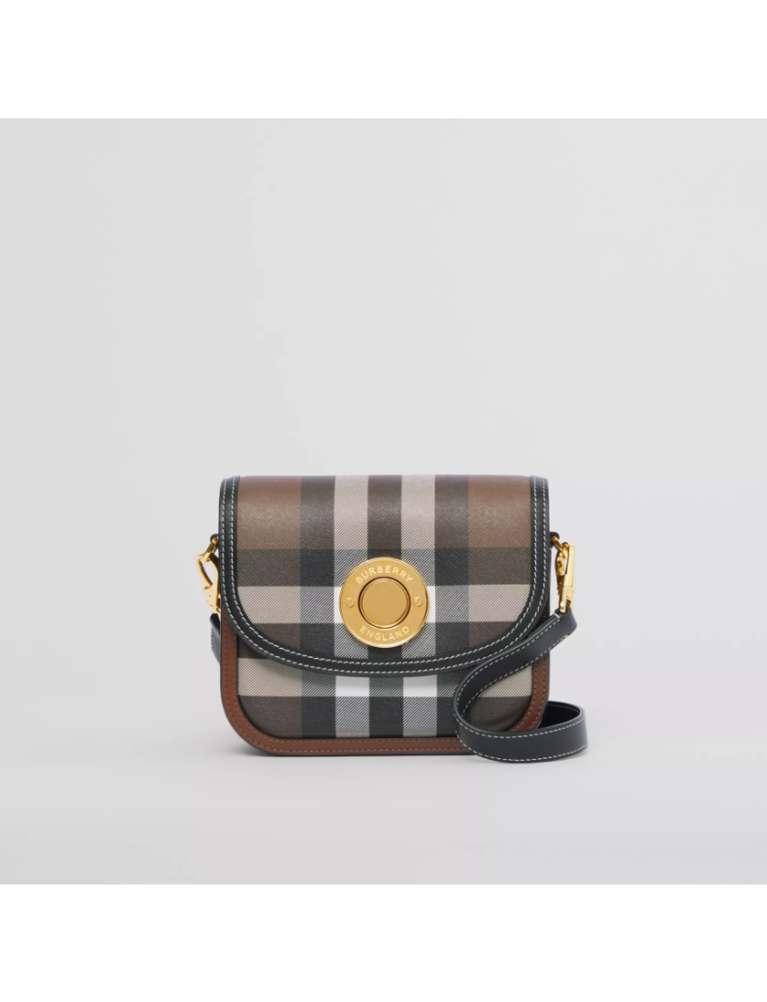 [BURBERRY] Check and Leather Small Elizabeth Bag 80557811