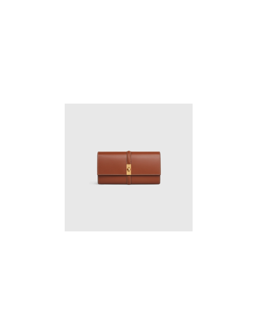 [CELINE] LARGE WALLET 16 IN SHINY CALFSKIN 10M033CQ7.04LU