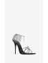 [SAINT LAURENT] alex chain sandals in lacquered ayers 702695EX71A1082