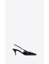 [SAINT LAURENT] blade slingback pumps in patent leather 7096021TV001000