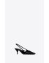 [SAINT LAURENT] blade slingback pumps in patent leather 7096021TV001000