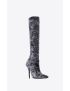 [SAINT LAURENT] talia boots in velvet 711197AAAPV1424