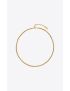 [SAINT LAURENT] short wheat chain necklace in metal 669658Y15008204