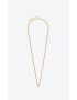 [SAINT LAURENT] long wheat chain necklace in metal 669659Y15008204