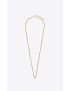 [SAINT LAURENT] long wheat chain necklace in metal 669659Y15008204