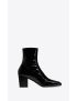 [SAINT LAURENT] beau zipped boots in patent leather 713137AAA4Q1000