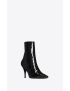 [SAINT LAURENT] ziggy zipped boots in patent leather 709047AAA4Q1000