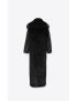 [SAINT LAURENT] long coat in animal free fur 704290Y7E851000