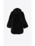 [SAINT LAURENT] short coat in animal free fur 707411Y4F981000