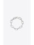 [SAINT LAURENT] rhinestone and oval link bracelet in metal 693589Y15268368