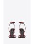 [SAINT LAURENT] claude sandals in patent leather 709596AAAPQ6414