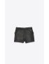 [SAINT LAURENT] high waisted shorts in lambskin 710380YC2ZZ1000