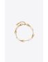 [SAINT LAURENT] vintage rectangular cable and knot links bracelet in metal 712556Y15008030