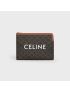 [CELINE] SMALL POUCH IN TRIOMPHE CANVAS AND LAMBSKIN 10D672BZQ.04LU