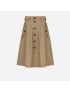 [DIOR] Buttoned Mid Length Skirt 247J35A3332_X1700