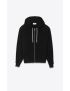 [SAINT LAURENT] zipped raglan hoodie 713458Y36SW1000