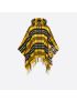 [DIOR] Hooded Fringed Poncho 240C39A0105_X2830