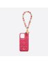 [DIOR] Caro Cover for iPhone 13 Pro with Bracelet S5121WHPC_M75E