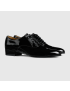 [GUCCI] Mens lace up shoe with Double G 624663BNC001000