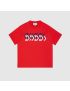 [GUCCI] Cotton jersey T shirt with  mirror print 616036XJDV96229