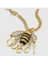 [GUCCI] Chain necklace with bee pendant 679011I66568097