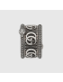 [GUCCI] Silver ring with Double G 577201J84000811