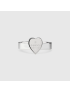 [GUCCI] Trademark ring with heart pendant 223867J84008106