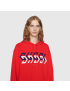 [GUCCI] Jersey sweatshirt with  mirror print 681210XJDV36229