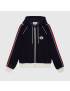 [GUCCI] Wool jersey jacket with Web 673290XJDUW4548