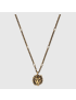 [GUCCI] Necklace with lion head pendant 410673I46008233