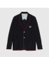 [GUCCI] Wool cotton jacket with patch 590578ZAC3R4440