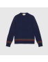 [GUCCI] Cable knit jumper with Web 673489XKB2N4684