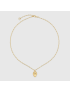 [GUCCI] Yellow gold lion head necklace 606641J5C308036