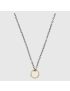 [GUCCI] Snake ring pendant necklace in gold 461997082028170