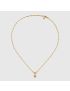 [GUCCI] Flora 18k necklace with diamonds 581842J85408000