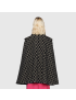 [GUCCI] Felted wool cape with GG jacquard 650533XKBR81080