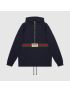 [GUCCI] Web with vintage  logo sweatshirt 644656XJC3W4440