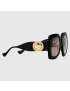 [GUCCI] Rectangular sunglasses with chain 680883J16921023