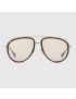 [GUCCI] Aviator frame sunglasses 691355I33302374